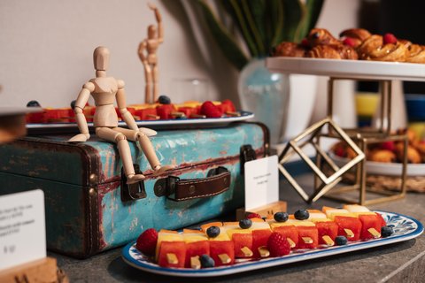 Fruits and pastries from our buffet for events