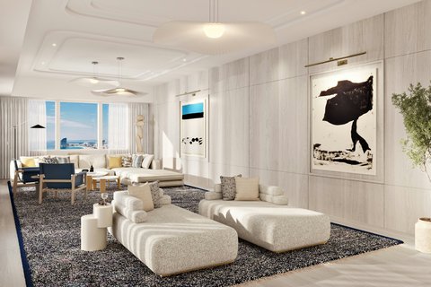 The arts suite living room
