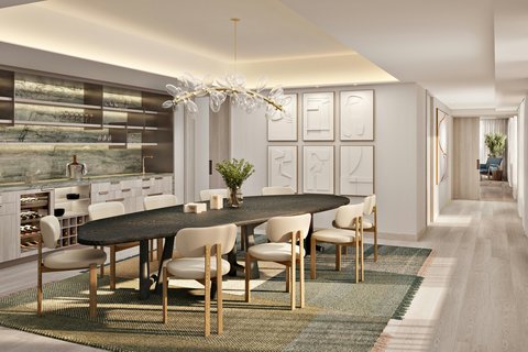 The arts suite dining room