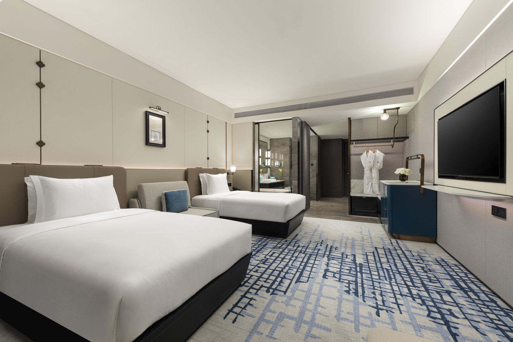 Crowne Plaza BEIJING TONGZHOU by IHG Room Type - 2 Twin Standard City View