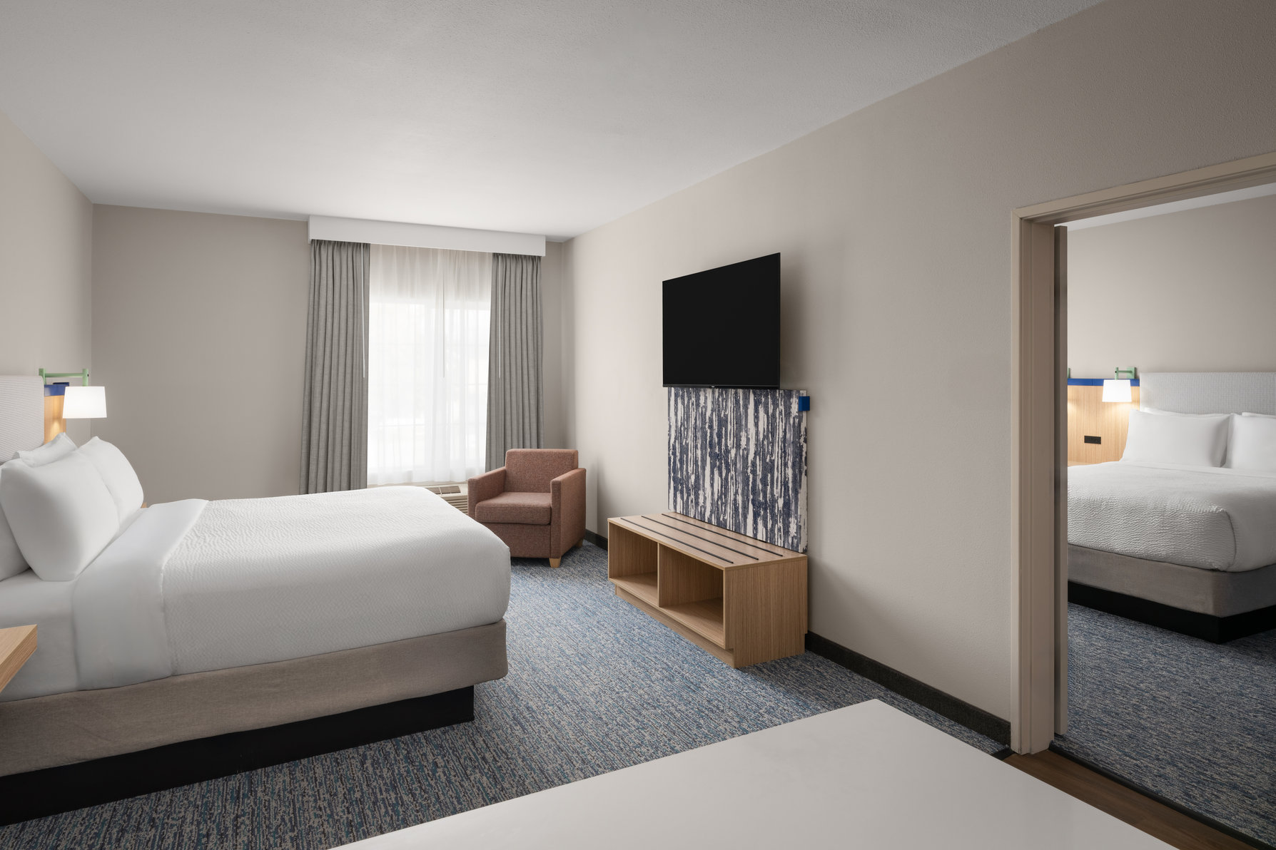 Garner Hotel Liberty Lake by IHG Room Type - 1 Bedroom Suite 1 King 2 Queen Garner Hotel Liberty Lake by IHG Room Type - 1 Bedroom Suite 1 King 2 Queen