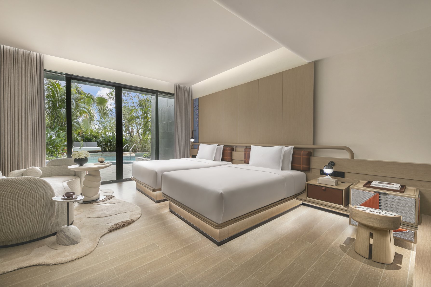 Hotel Indigo Hainan Clear Water Bay Room Type - 2 Queen Standard Pool Access