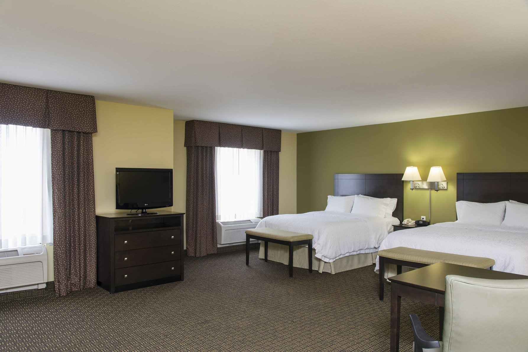 Hampton Inn & Suites by Hilton Danville Room Type - 2 QNS STUDIO SUITE NONSMOK
