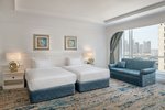 Tower Family Room, Larger Guest room, 2 Twin, Partial sea view