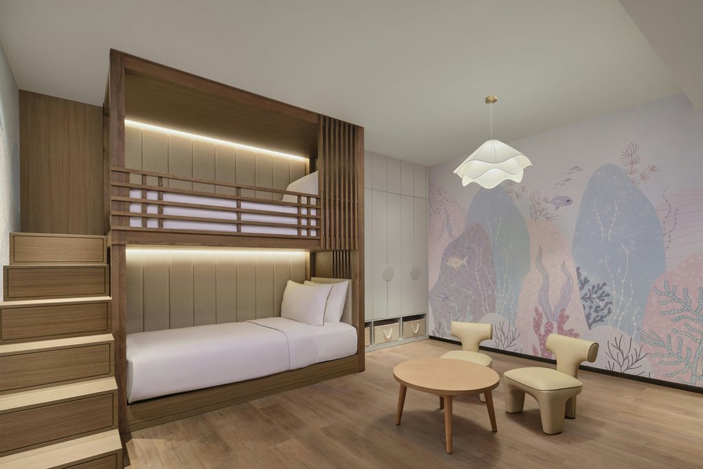 The Westin Nirup Island Resort & Spa Room Type - Family room, 1 King, Alternate: bunk beds, Ocean view, Balcony
