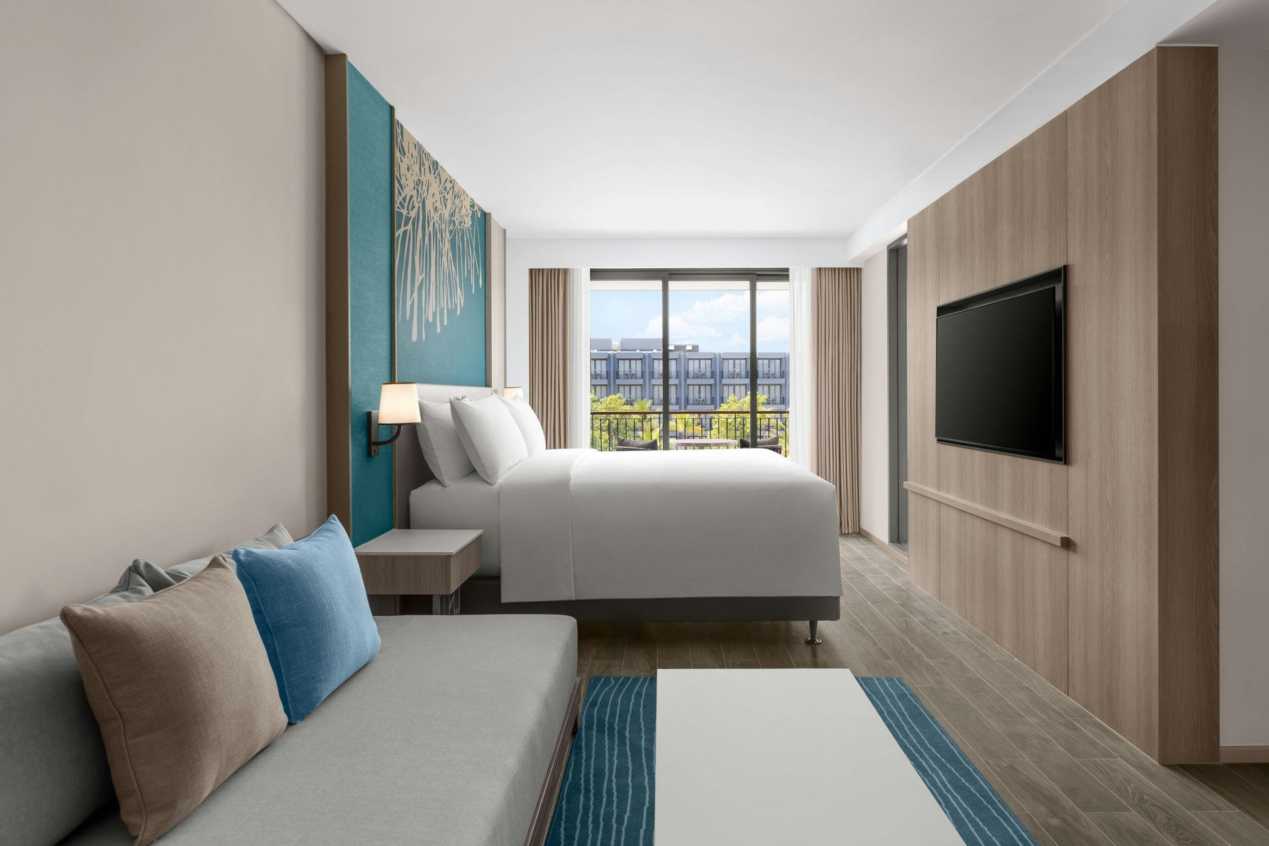 Courtyard by Marriott Phuket Chalong Bay Resort Room Type - Family, Larger Guest room, 1 King, Sofa bed