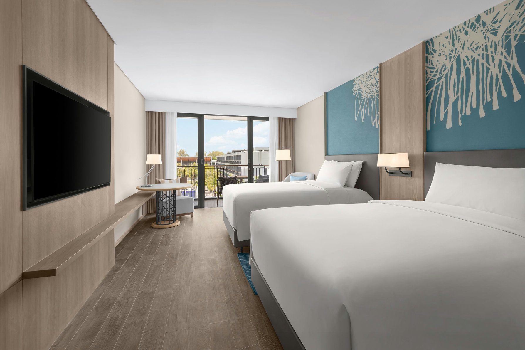 Courtyard by Marriott Phuket Chalong Bay Resort Room Type - Guest room, 2 Double, Pool view