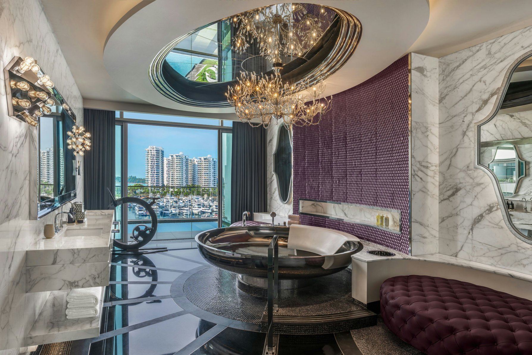 W Singapore - Sentosa Cove Room Type - Penthouse, 1 Bedroom Presidential Suite, 1 King Super, Top floor, Balcony, Private pool