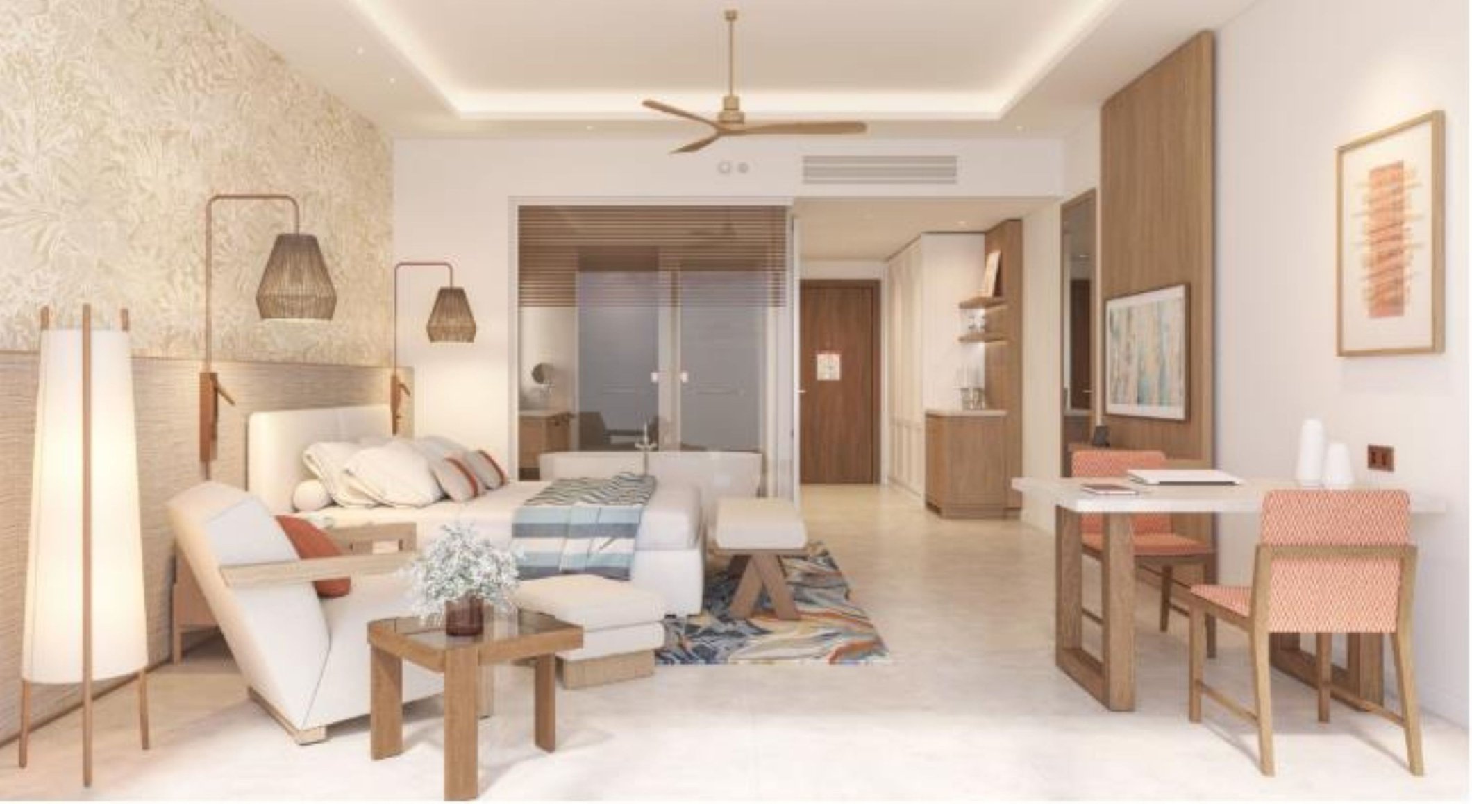 Six Senses La Sagesse Room Type - 1 King Premium Balcony Partial Ocean View