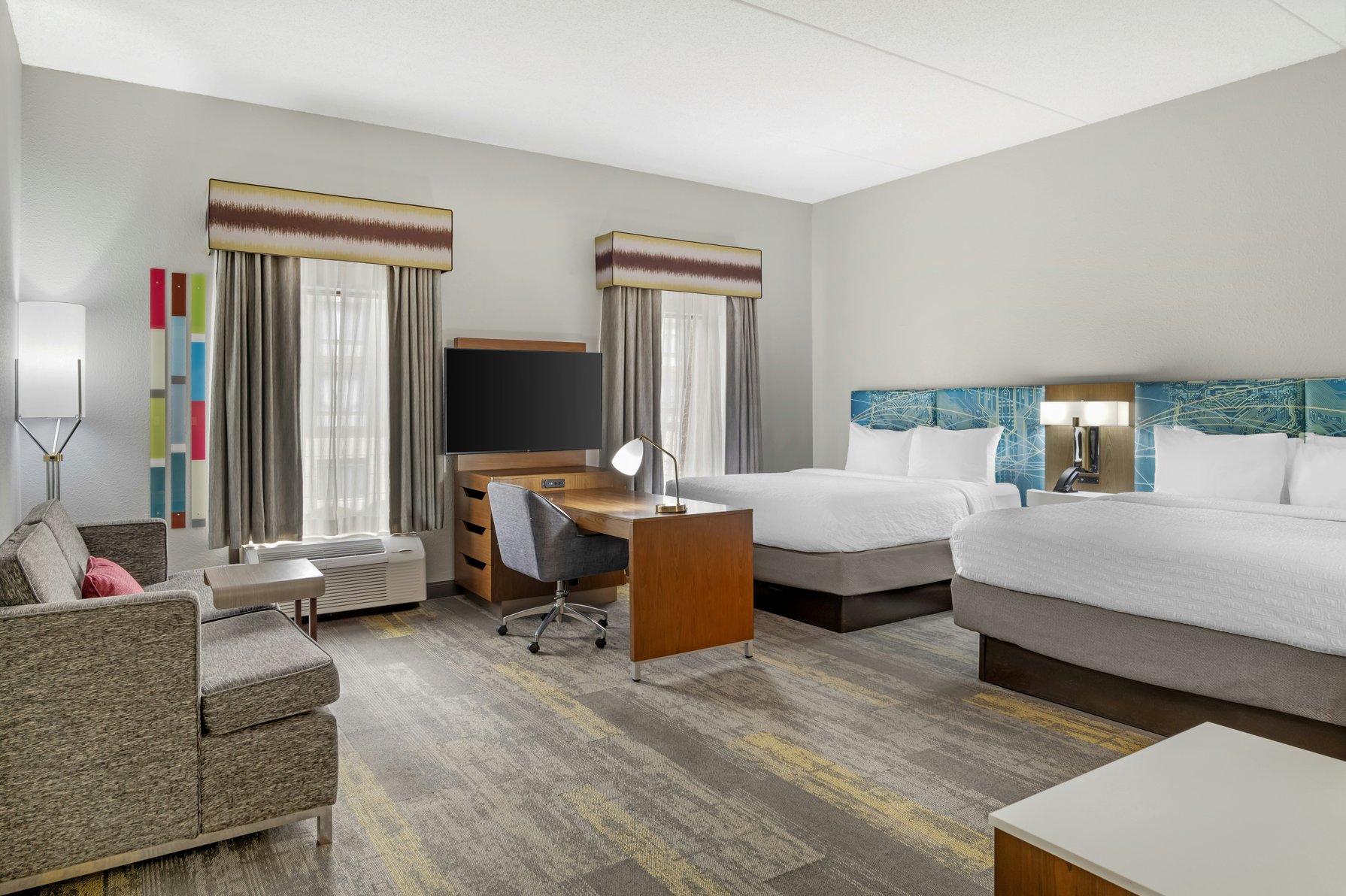 Hampton Inn Suites Augusta West Room Type - 2QNS STUDIO SOFABED NOSMOK