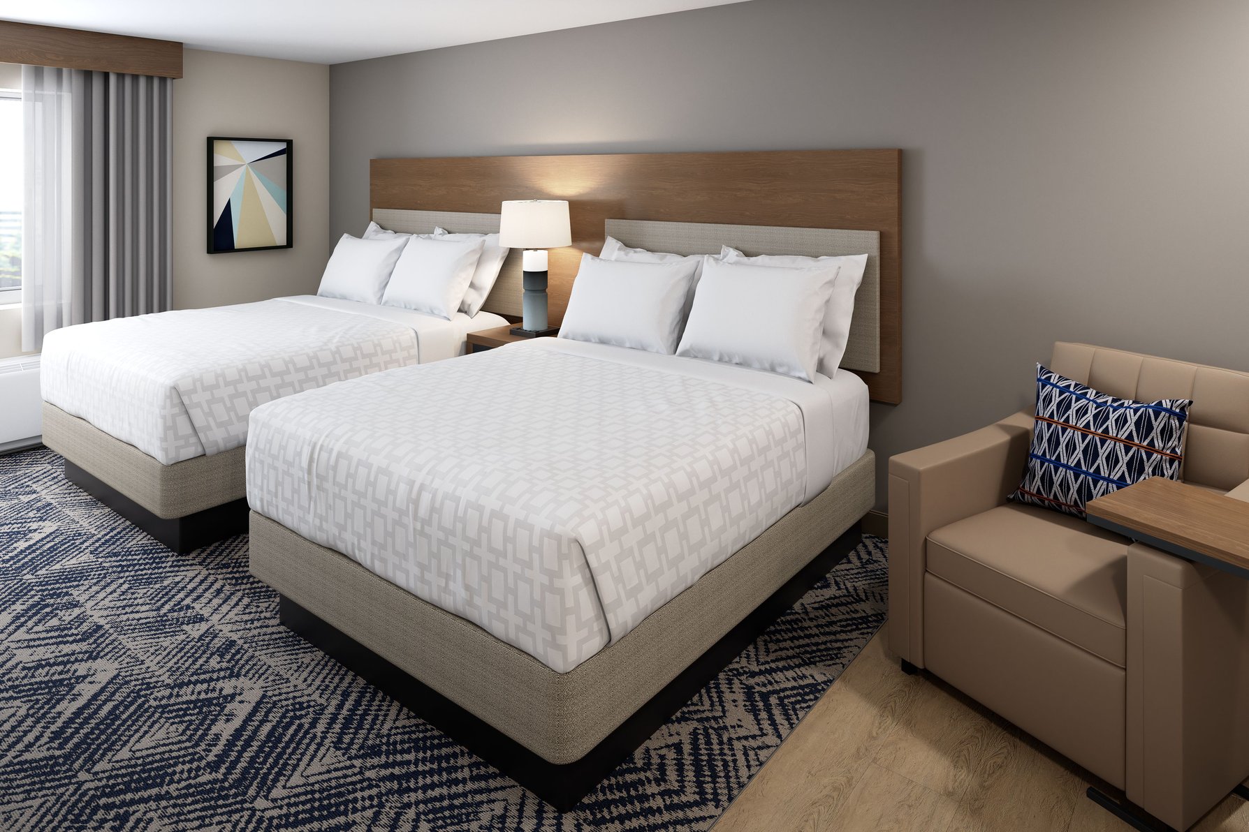 STAFFORD SUITES by IHG Room Type - 2 Queen Studio Suite Communications Accessible