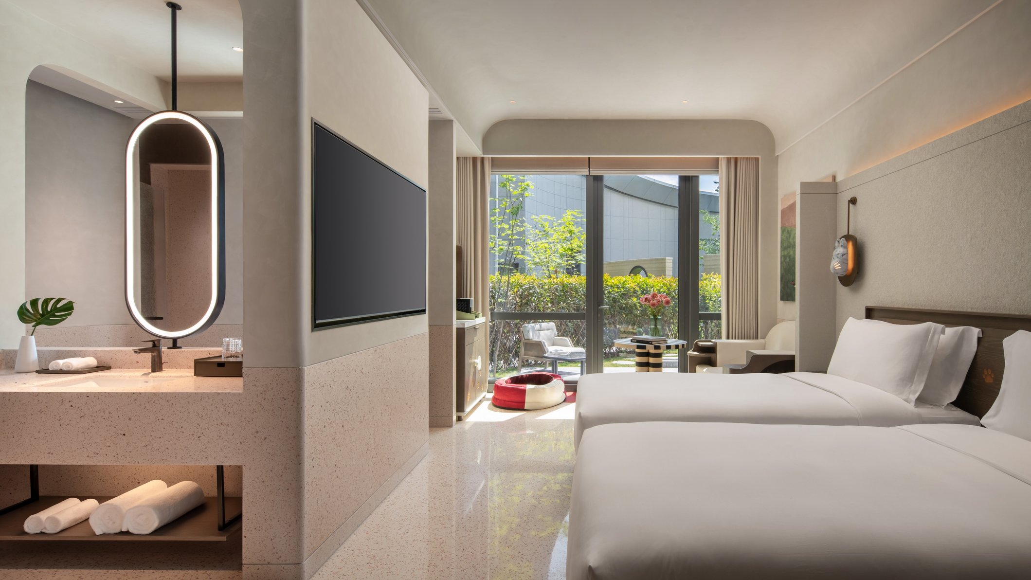 Kimpton NINE TREES SHANGHAI by IHG Room Type - 2 Twin Premium Pet Friendly Courtyard