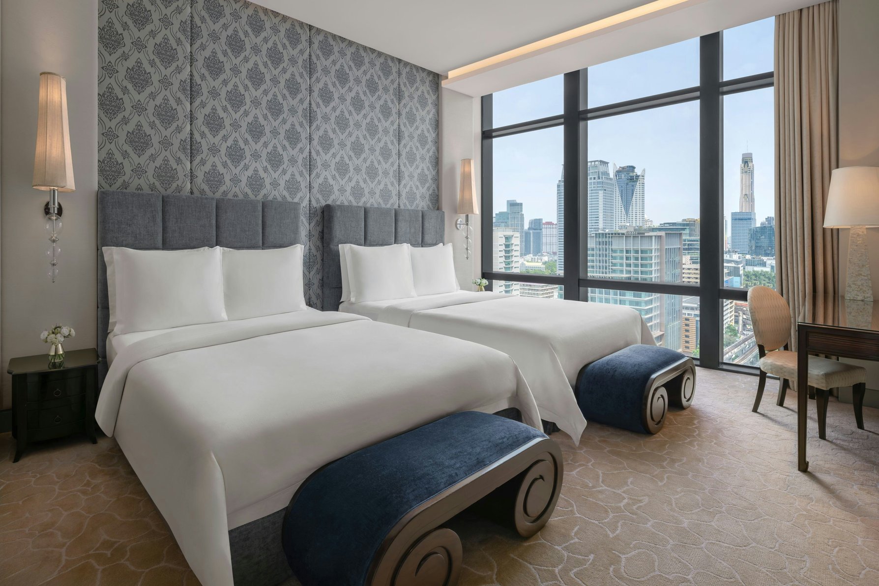 The St. Regis Bangkok Room Type - Family 2-bedroom Suite, 2 Bedroom Suite, Bedroom 1: 1 King, Bedroom 2: 2 Double, Skyline view The St. Regis Bangkok Room Type - Family 2-bedroom Suite, 2 Bedroom Suite, Bedroom 1: 1 King, Bedroom 2: 2 Double, Skyline view