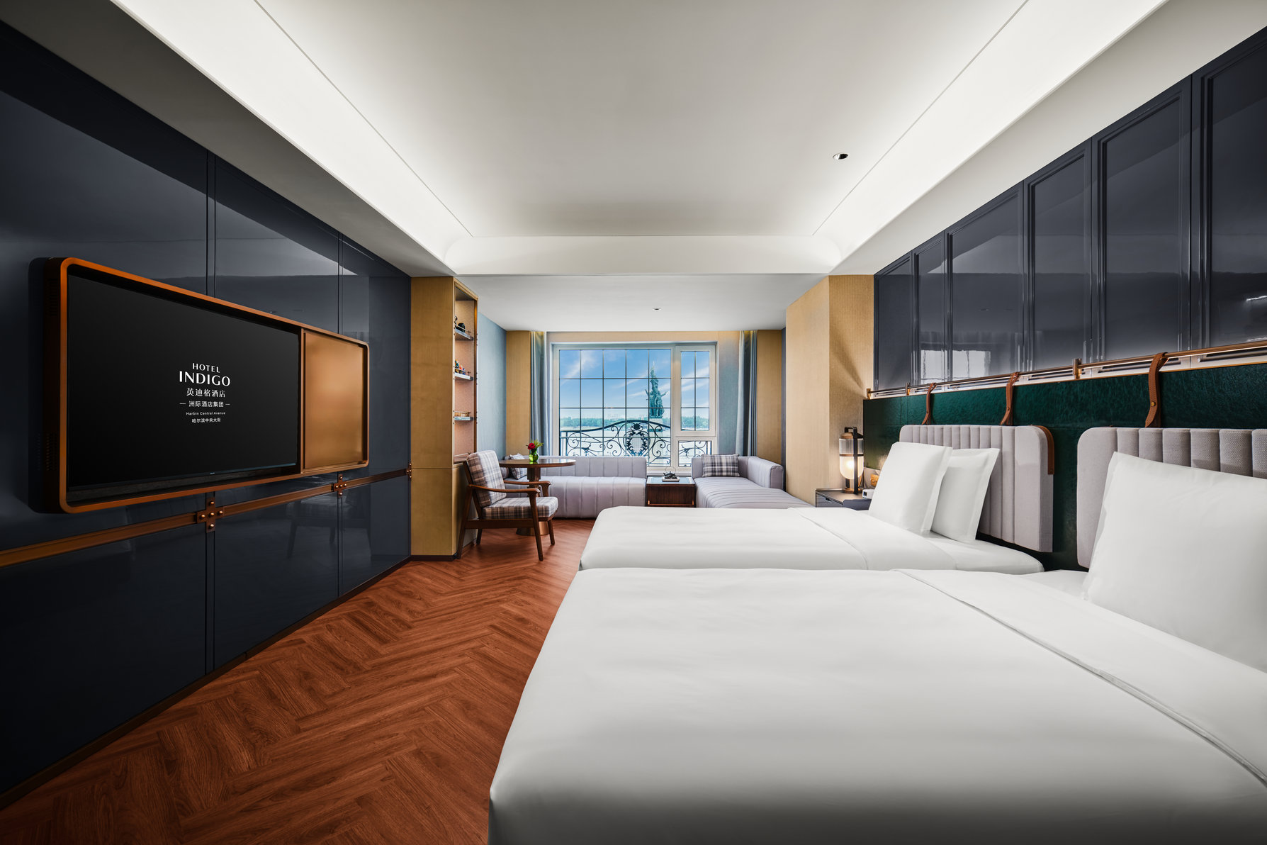 Hotel Indigo HARBIN CENTRAL AVENUE Room Type - 2 Double  Premium River View