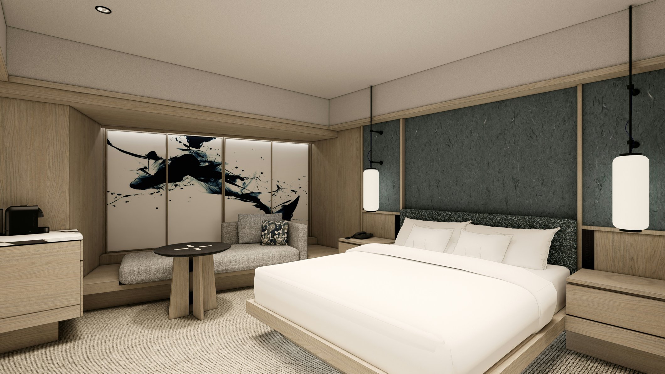 Hilton Tokyo Room Type - King Family Room with Sofa Bed