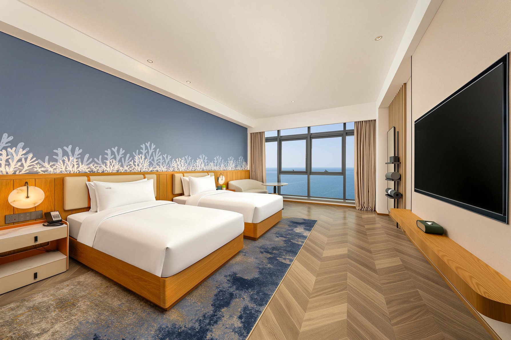 EVEN Hotel YANTAI GOLDEN COAST by IHG Room Type - 2 Twin Premium Sea View