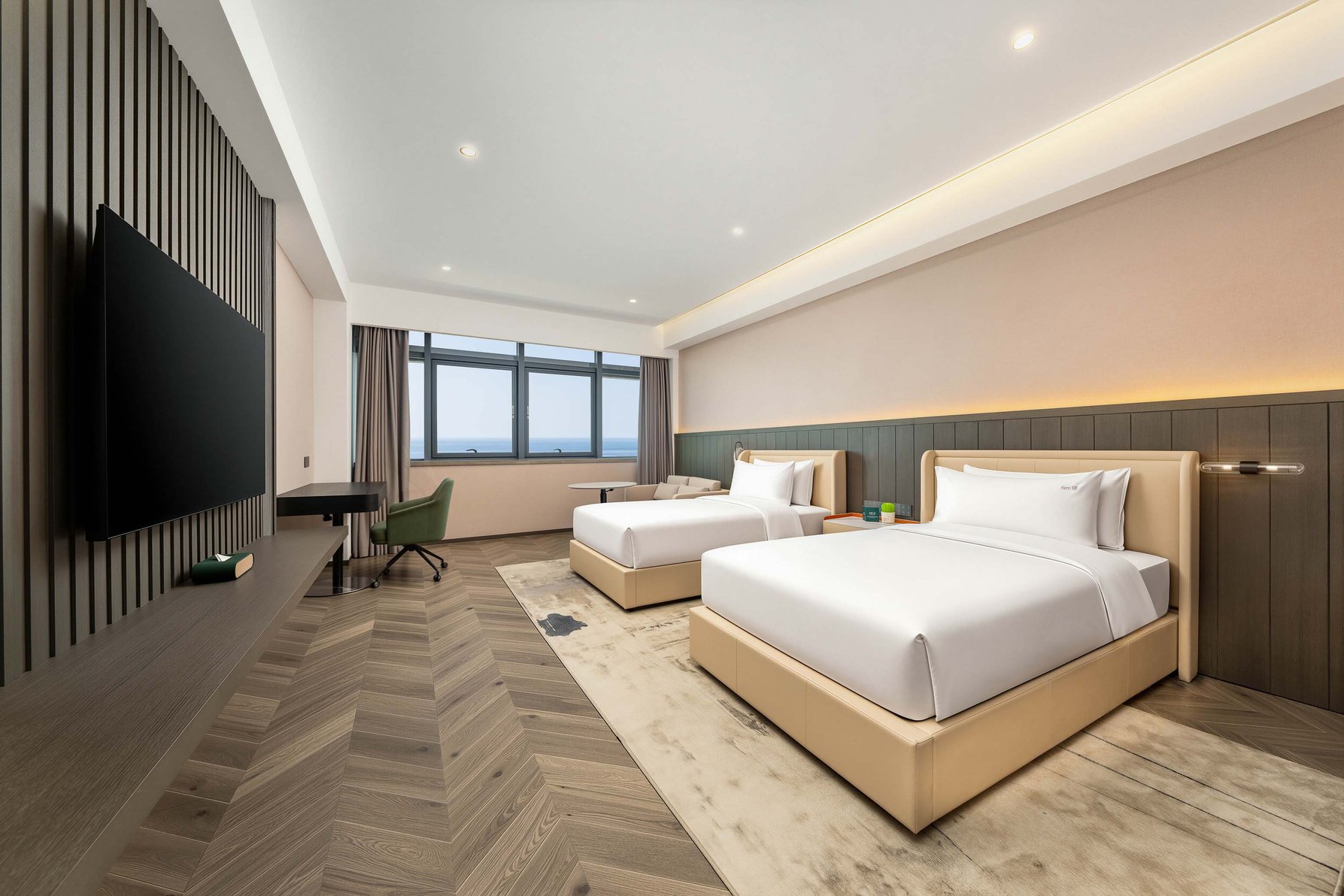 EVEN Hotel YANTAI GOLDEN COAST by IHG Room Type - 2 Twin Standard Sea View