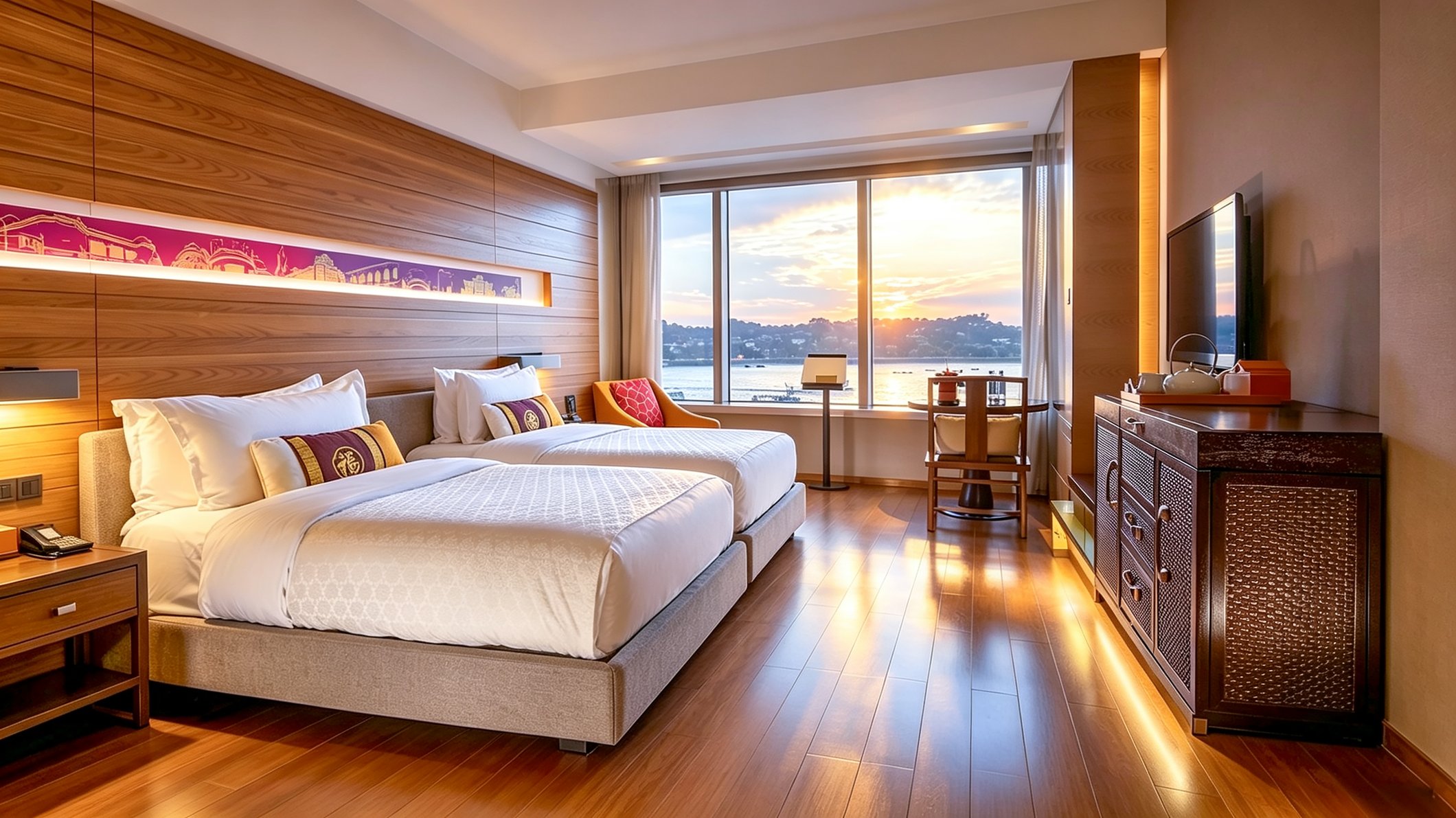 Hotel Indigo Xiamen Harbour, an IHG Hotel Room Type - 2 Twin Standard Sea View