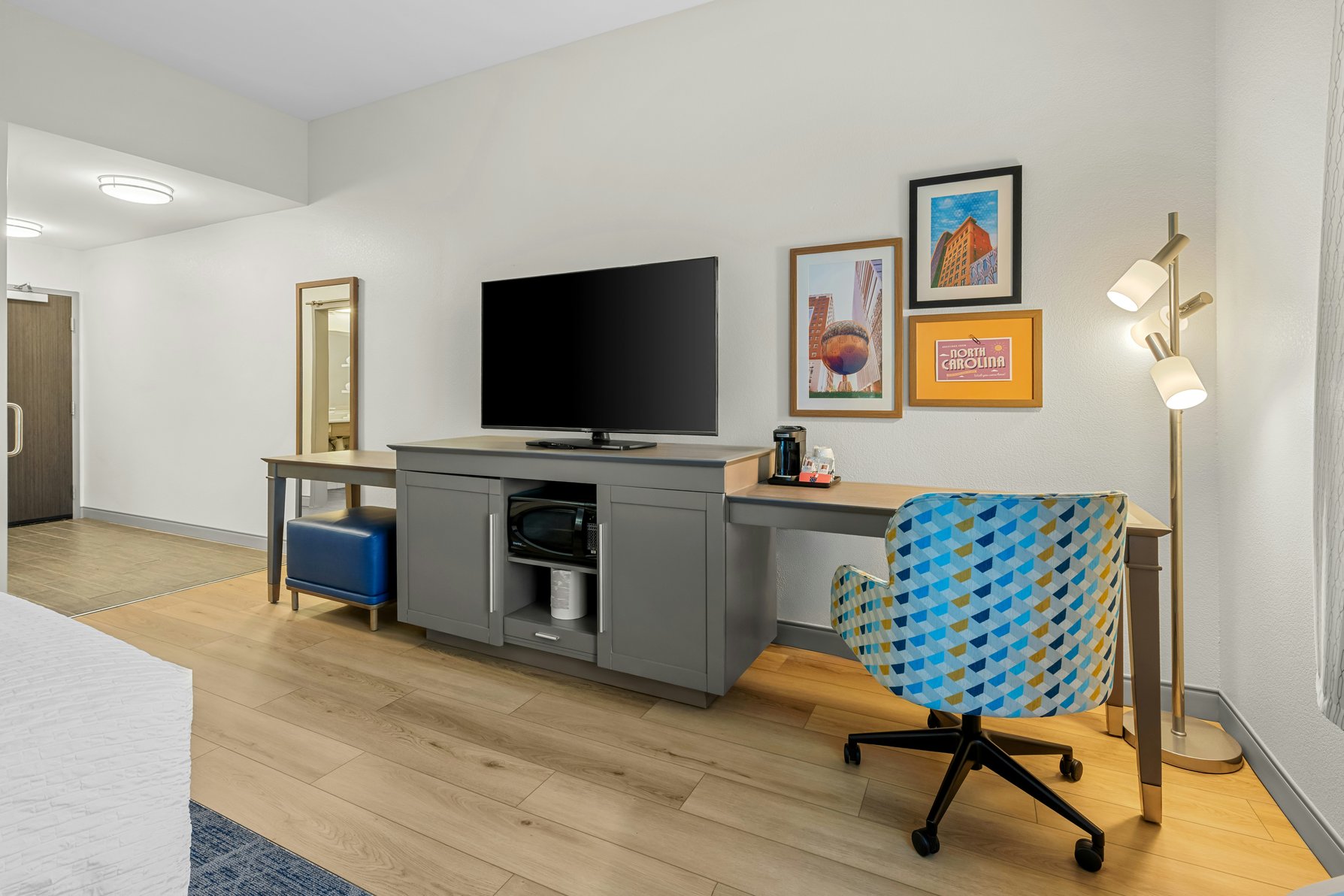 Hampton Inn & Suites by Hilton Knightdale Raleigh Room Type - 1K MOB HEA ACC TUB SFBD NS