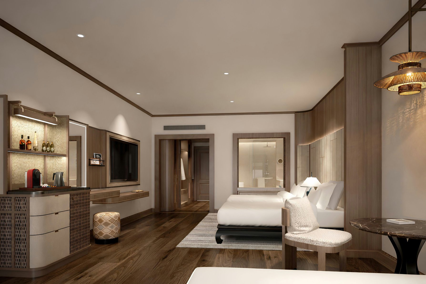 JW Marriott Phuket Resort & Spa Room Type - Premium Deluxe Garden, Deluxe Guest room, 2 Double, Balcony