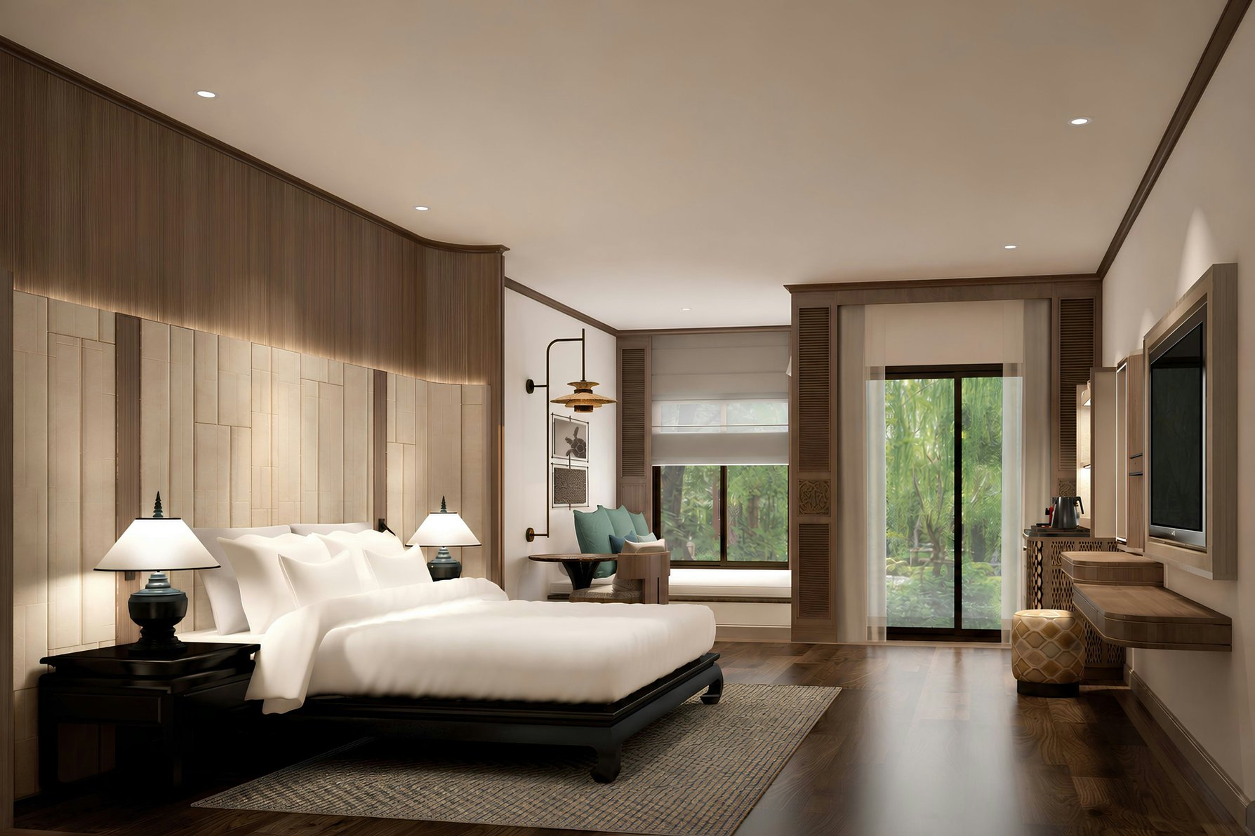 JW Marriott Phuket Resort & Spa Room Type - Premium Deluxe PoolAccess, Guest room, 1 King, Pool view, Ground floor, Pool access