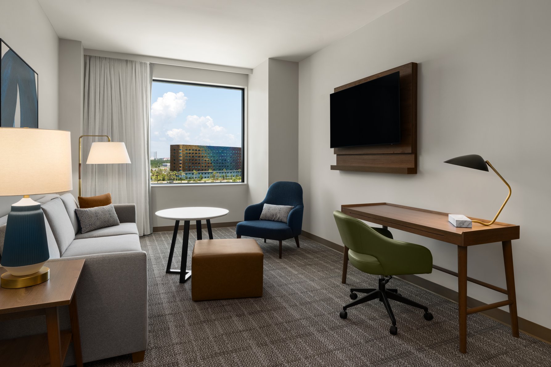 Staybridge Suites ORLANDO UNIVERSAL BLVD by IHG Room Type - 2 Queen One Bedroom Suite Communications Accessible