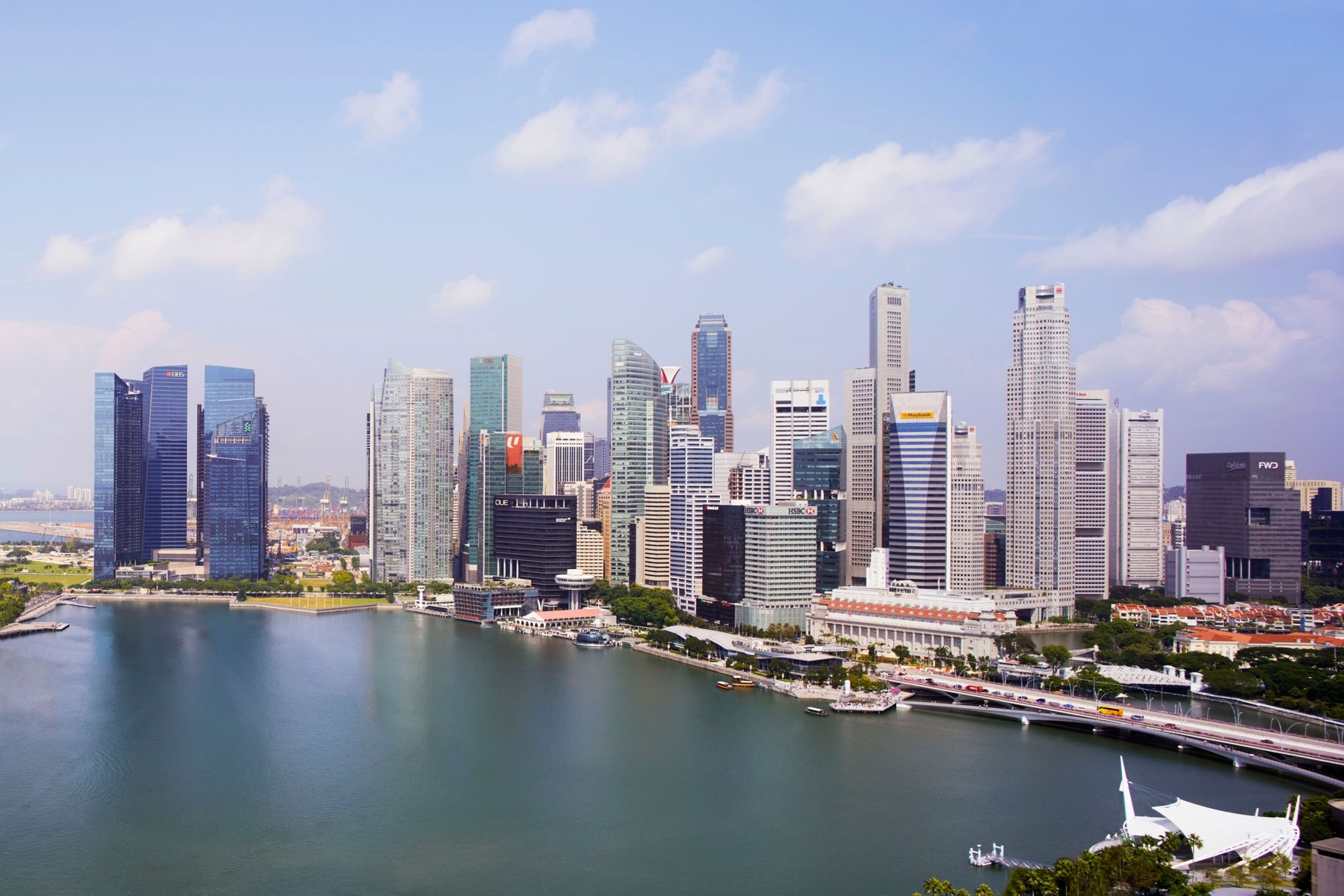 The Ritz-Carlton, Millenia Singapore Room Type - Deluxe Marina, Guest room, 2 Twin, Marina Bay view
