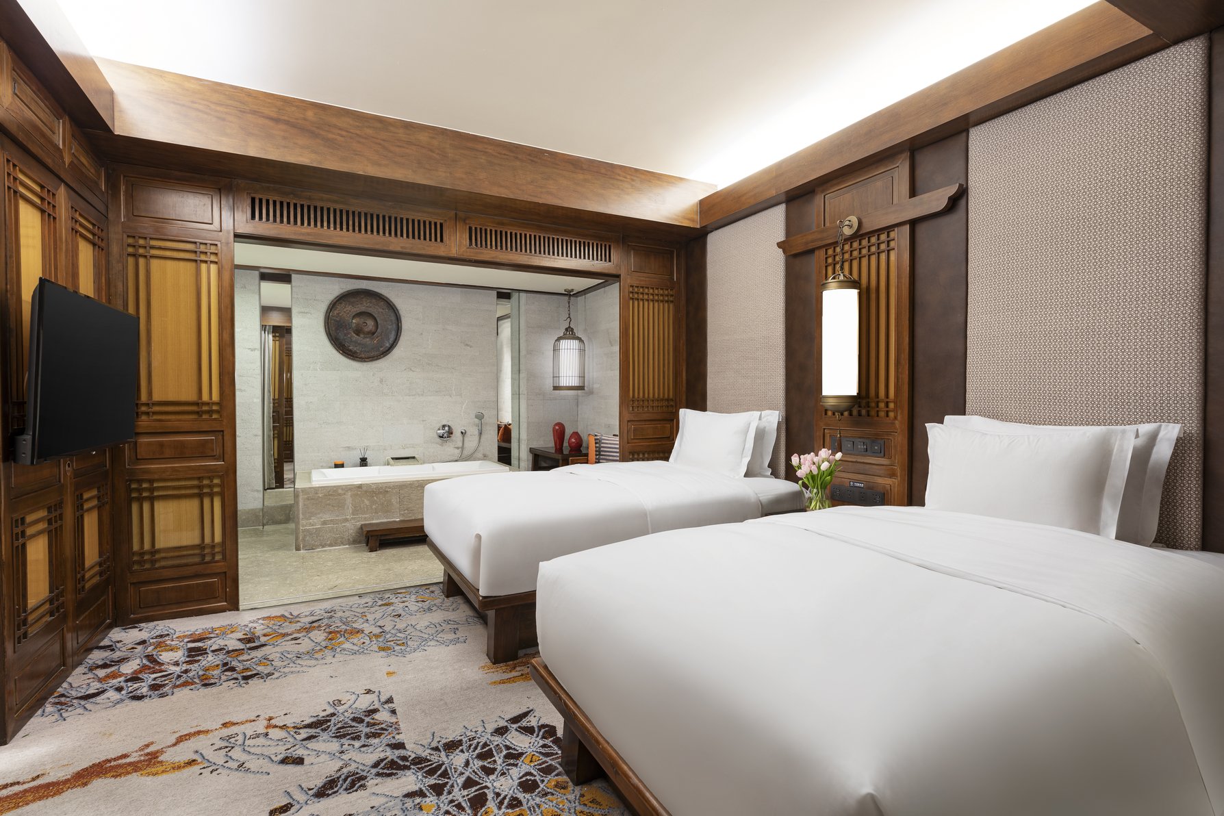 InterContinental Hotels LIJIANG ANCIENT TOWN RESORT Room Type - 2 Twin  Junior Suite Club Lounge Access