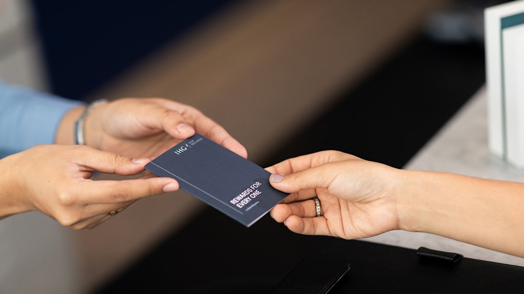 IHG One Rewards Member room key card