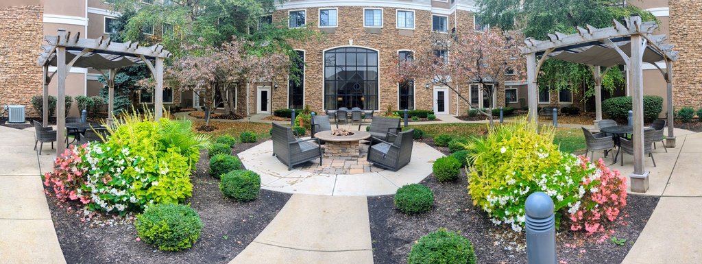 Enjoy our beautiful courtyard with fire pit and gas grills.