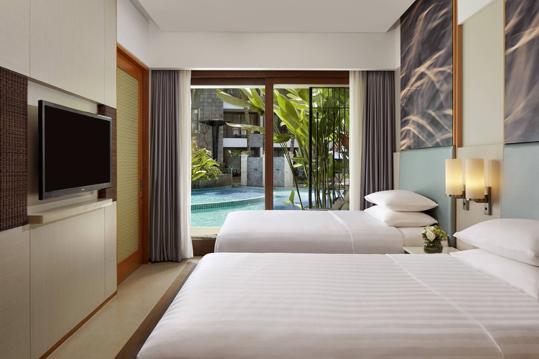 Courtyard by Marriott Bali Seminyak Resort Room Type - Guest room 2 Twin, Poolside view, Terrace level Courtyard by Marriott Bali Seminyak Resort Room Type - Guest room 2 Twin, Poolside view, Terrace level