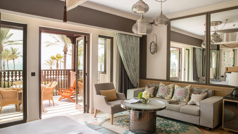 Jumeirah Dar Al Masyaf Beach House Ocean Room Living Area