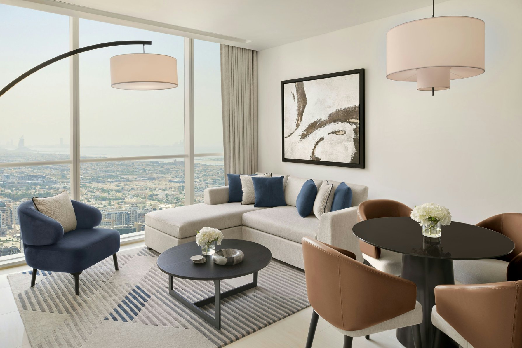 Sheraton Grand Hotel, Dubai Room Type - 2 Bedroom Apartment, Bedroom 1: 1 King, Bedroom 2: 2 Twin, Sheikh Zayed R. view Sheraton Grand Hotel, Dubai Room Type - 2 Bedroom Apartment, Bedroom 1: 1 King, Bedroom 2: 2 Twin, Sheikh Zayed R. view
