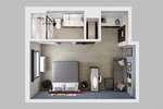 1 King Studio Suite Walk In Shower