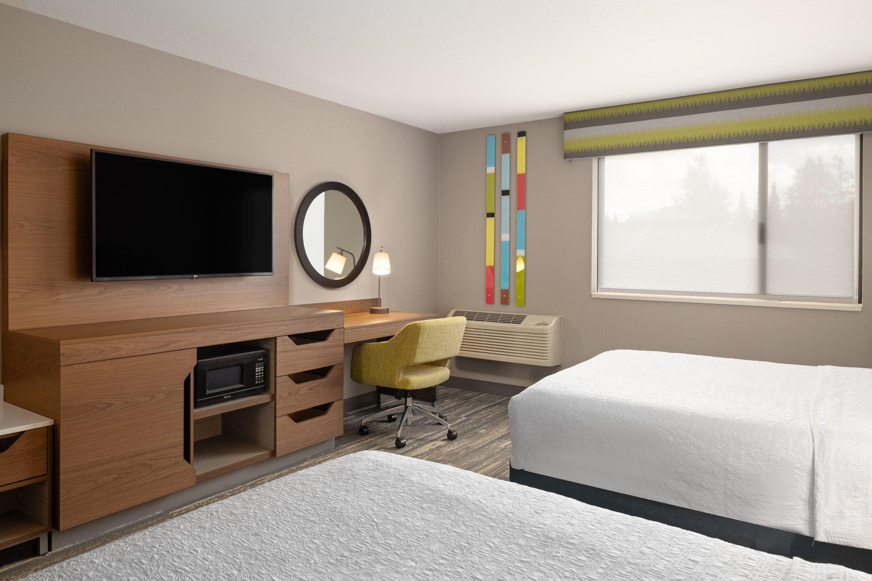 Hampton Inn by Hilton Spokane Room Type - 2 QNS ACCESSIBLE W TUB NS