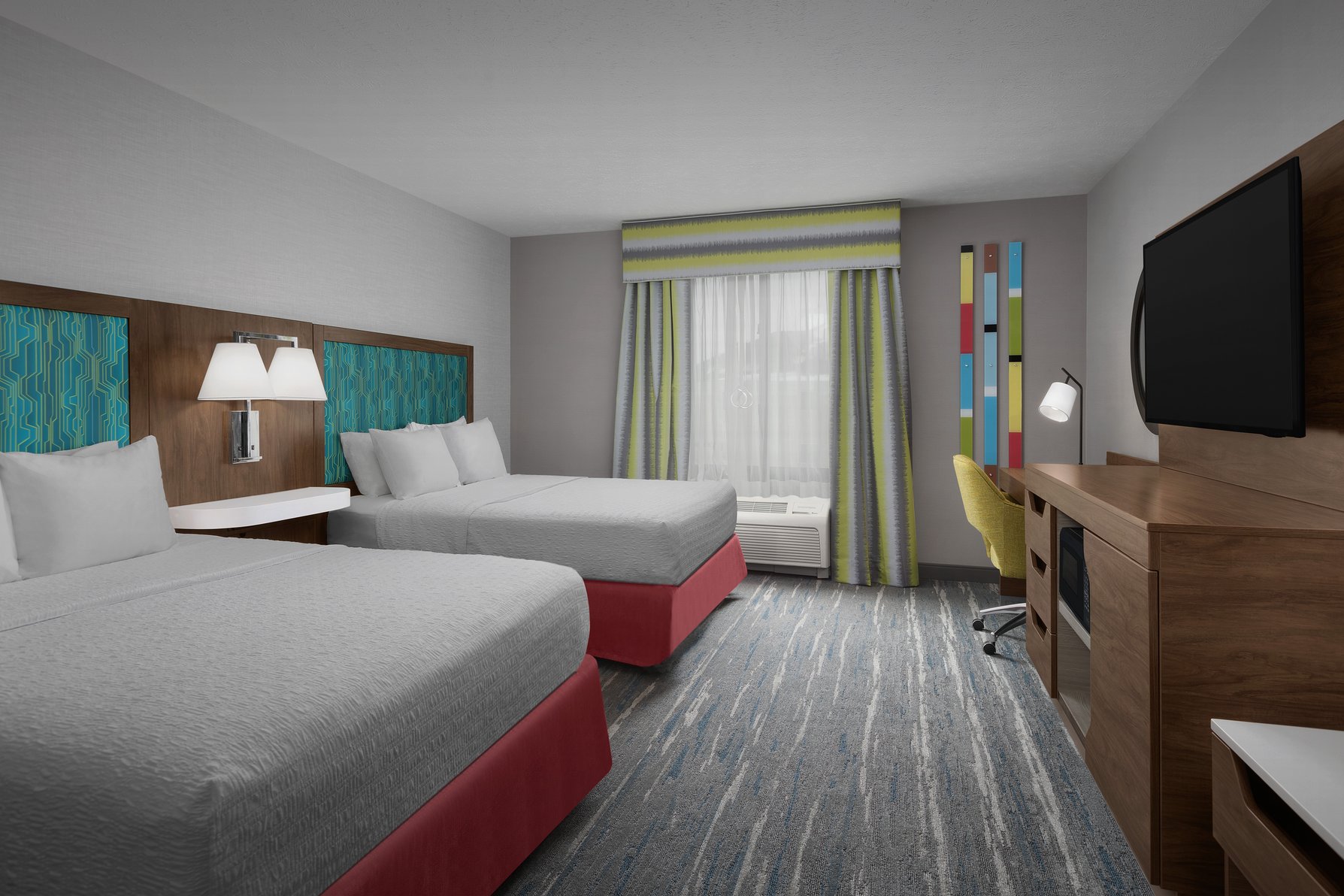 Hampton Inn Waterloo Room Type - 2 QNS ACC ROLLIN SHWR NS