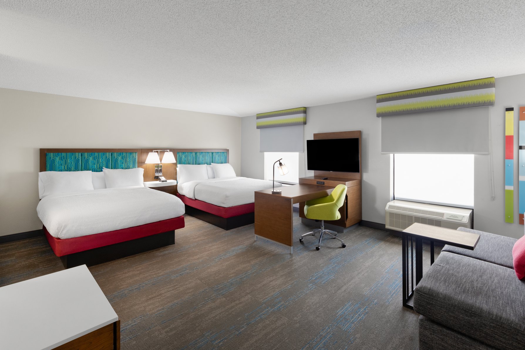 Hampton Inn & Suites Dothan Room Type - 2QNS STUDIO KITCHEN NOSMOK