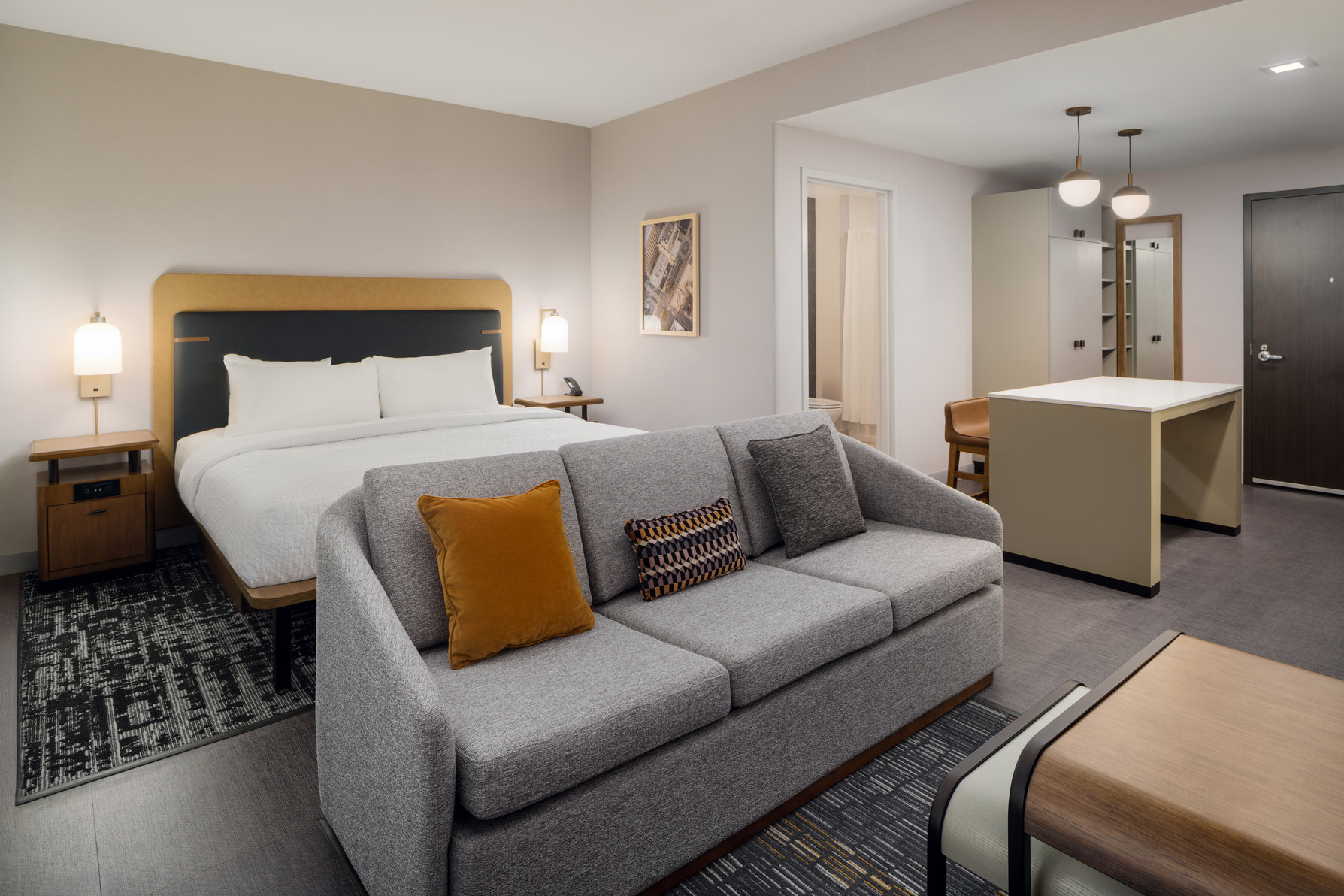 Homewood Suites by Hilton Raleigh/Downtown Room Type - 1KG ACC RI SHOWER STUDIO