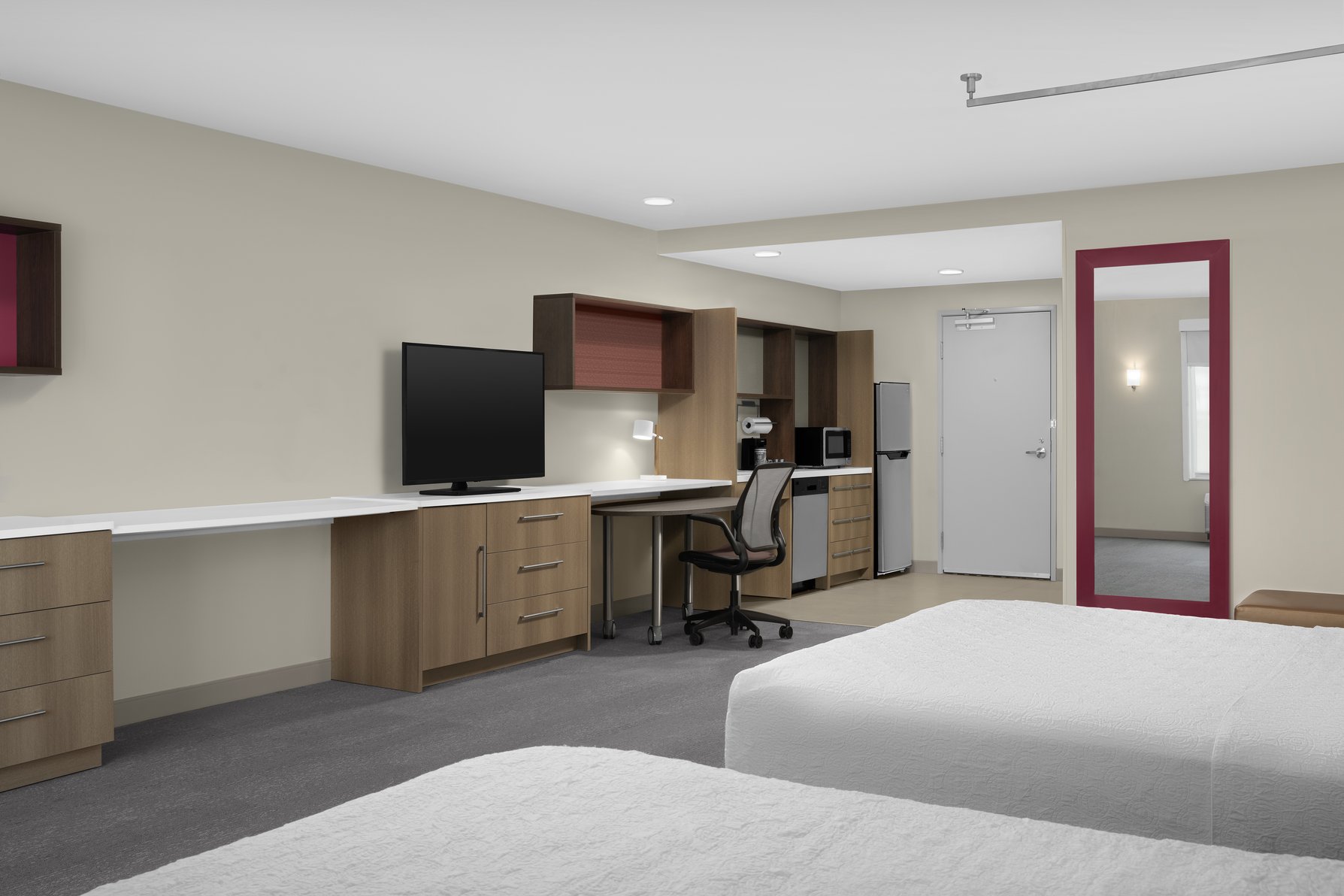 Home2 Suites by Hilton Poughkeepsie Room Type - 2QUEEN ACC TUB STUDIO STE
