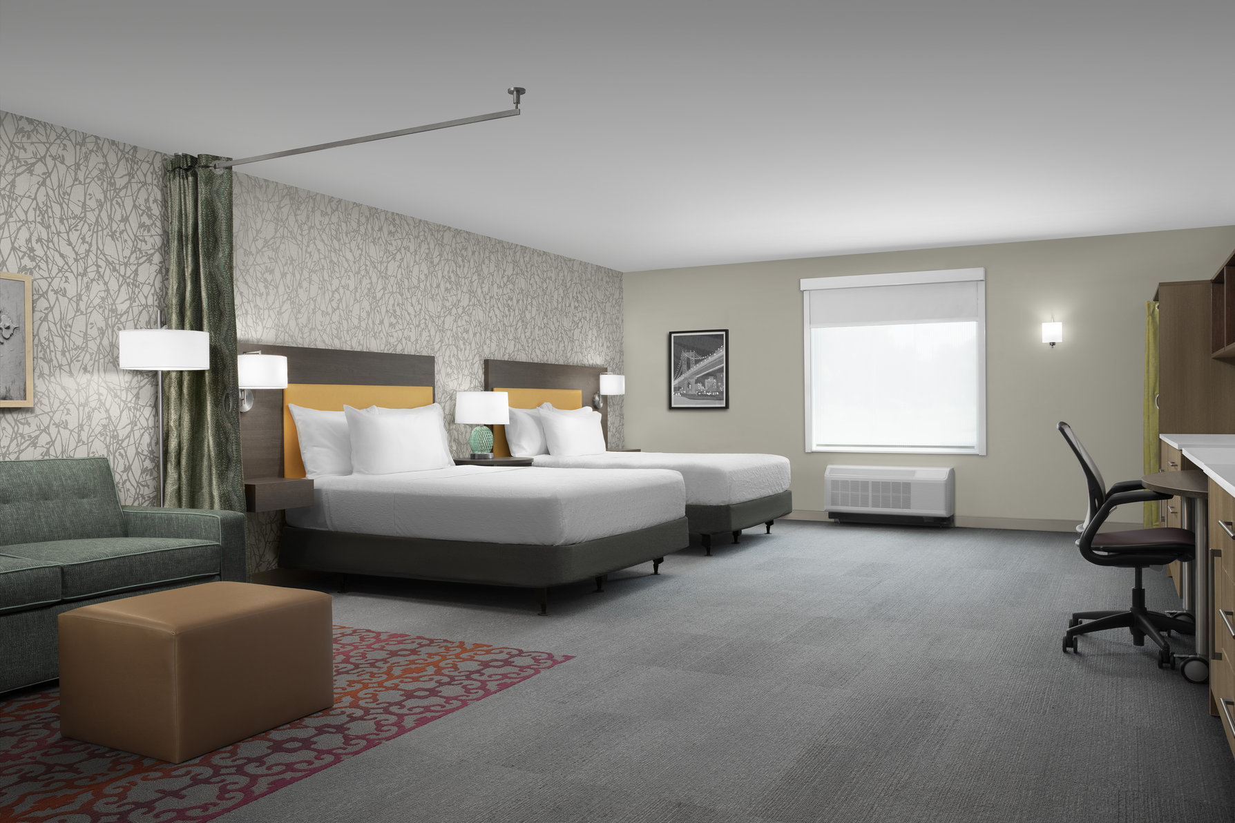 Home2 Suites by Hilton Poughkeepsie Room Type - 2QN ACC RI SHWR STUDIO STE