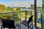 King Deluxe Balcony River, Deluxe Guest room, 1 King, Sofa bed, River view, Balcony