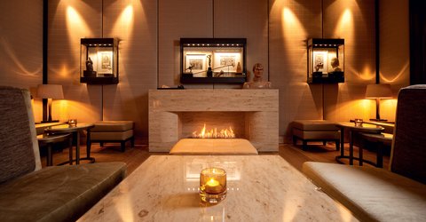 Elegant Nature Lobby Bar - Kamin