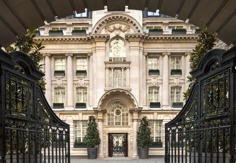 Rosewood London Entrance with Wrought Iron Gates