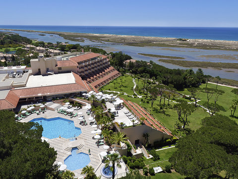 Aerial Hotel Garden Lagoon Ocean View