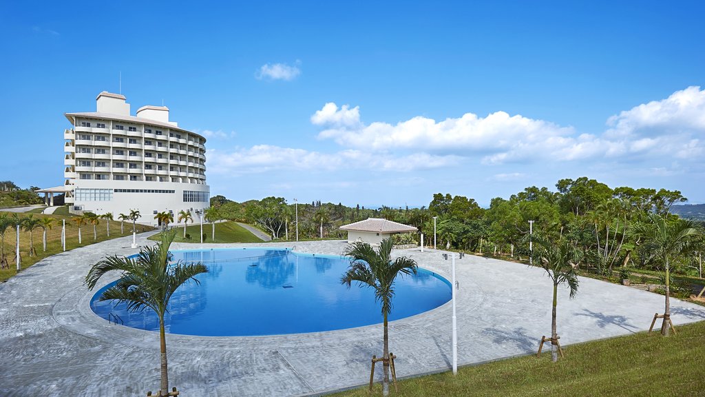 Enjoy outside pool