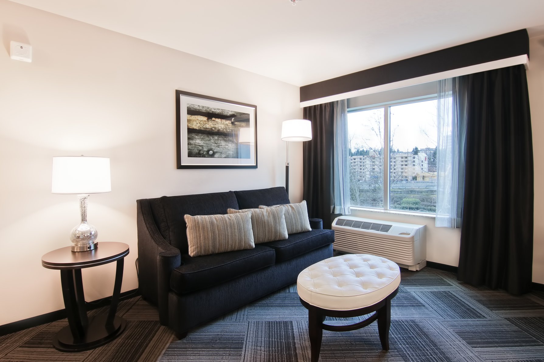 Hampton Inn & Suites Bellevue Downtown-Seattle, WA Room Type - 1KN STDO MIC FRIDG WTBR NS