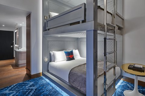 Queen/Queen Stacked Bunk Guest Room