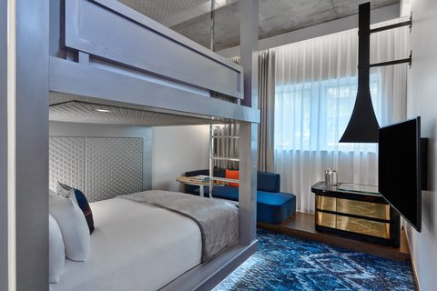 Queen/Queen Stacked Bunk Guest Room