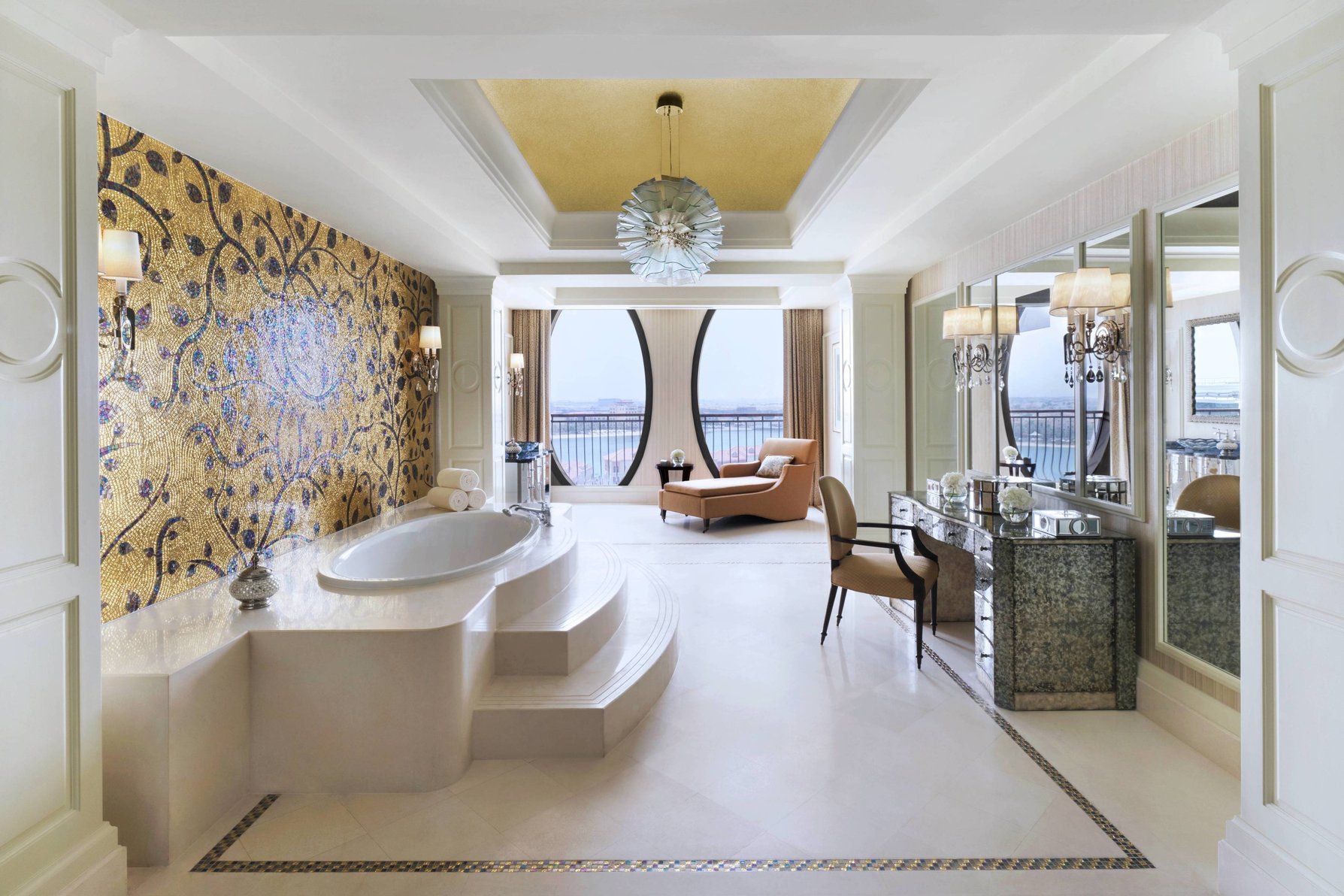 The Ritz-Carlton Abu Dhabi, Grand Canal Room Type - Royal Suite, Club lounge access, 2 Bedroom Suite, Bedroom 1: 1 King, Bedroom 2: 2 Double