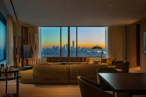 Living Room - Downtown Manhattan View